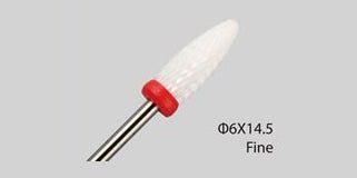 Fine Flame Shape Ceramic Burr