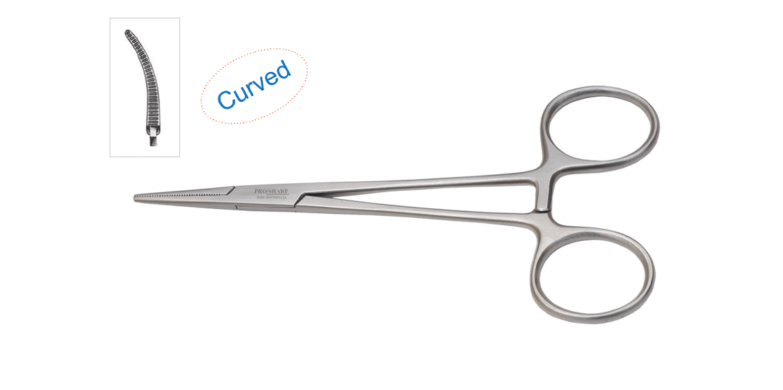 Prosharp Mosquito Forceps Curved 9cm  Pr 743